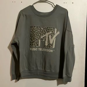 Dark Sage MTV Graphic Sweatshirt